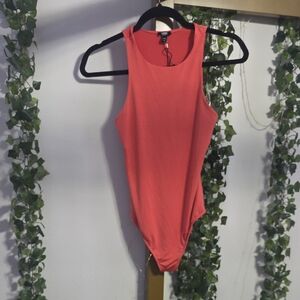 Express Coral Tank Bodysuit